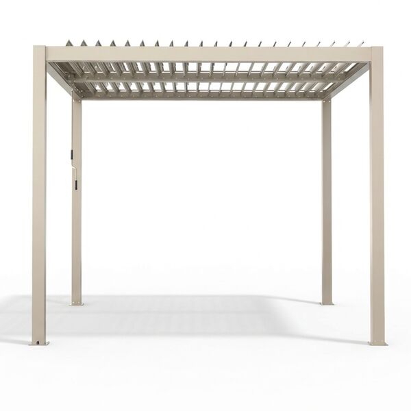 Como Pergola Aluminium Square 30x30 Frame Only - Latte