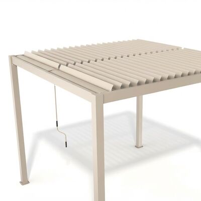 Como Pergola Aluminium Square 30x30 Frame Only - Latte