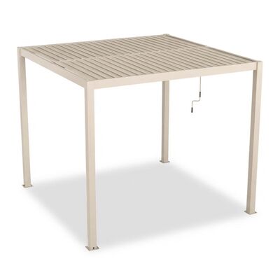 Como Pergola Aluminium Square 30x30 Frame Only - Latte