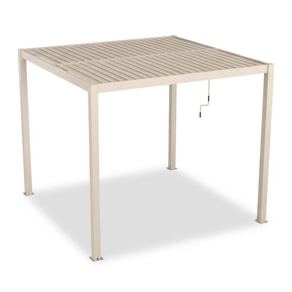 Como Pergola Aluminium Square 30x30 Frame Only - Latte