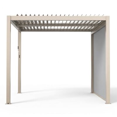 Como Pergola Aluminium Square 30x30 Frame Only - Latte