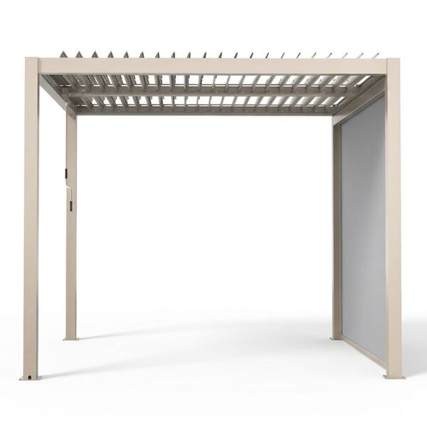 Como Pergola Aluminium Square 30x30 Frame Only - Latte