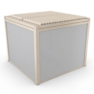 Como Pergola Aluminium Square 30x30 Frame Only - Latte
