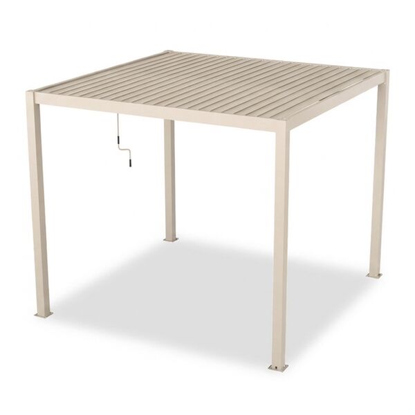 Jupiter Pergola Aluminium Rectangular 30x30 - Frame Only - Latte