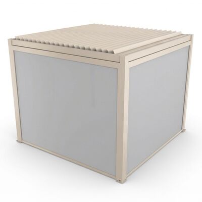 Jupiter Pergola Aluminium Rectangular 30x30 - Frame Only - Latte