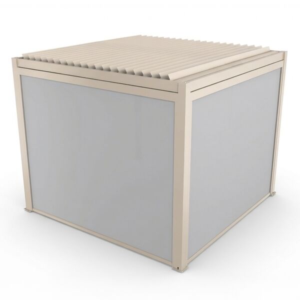 Jupiter Pergola Aluminium Rectangular 30x30 - Frame Only - Latte