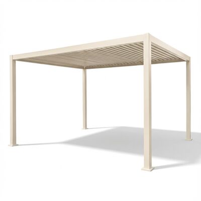 Jupiter Pergola Aluminium Rectangular 30x40 - Frame Only - Latte