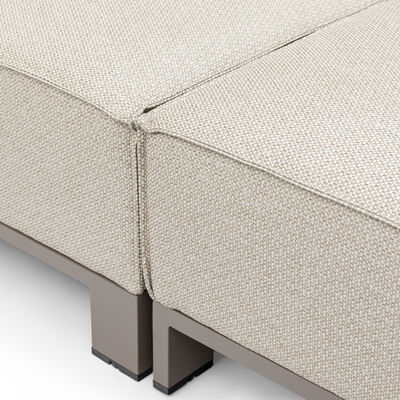 Ibiza U Shape Sofa Set With Square Coffee Table - Latte