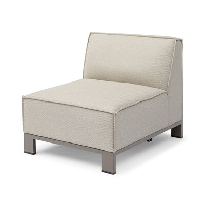 Ibiza U Shape Sofa Set With Square Coffee Table - Latte