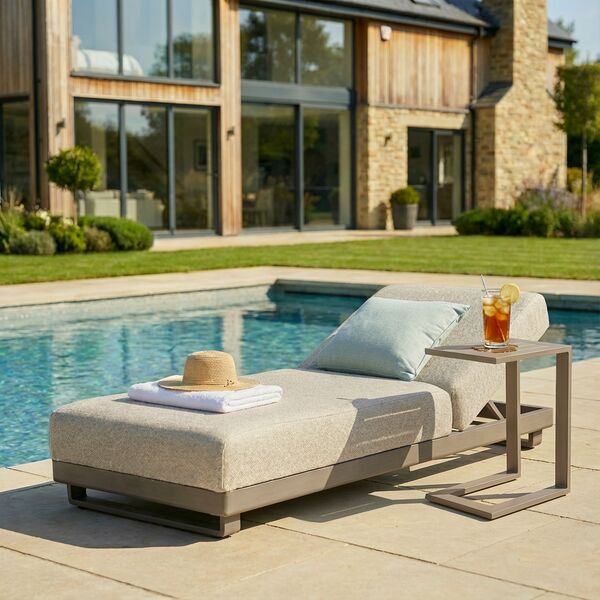 Ibiza Sunlounger - Latte