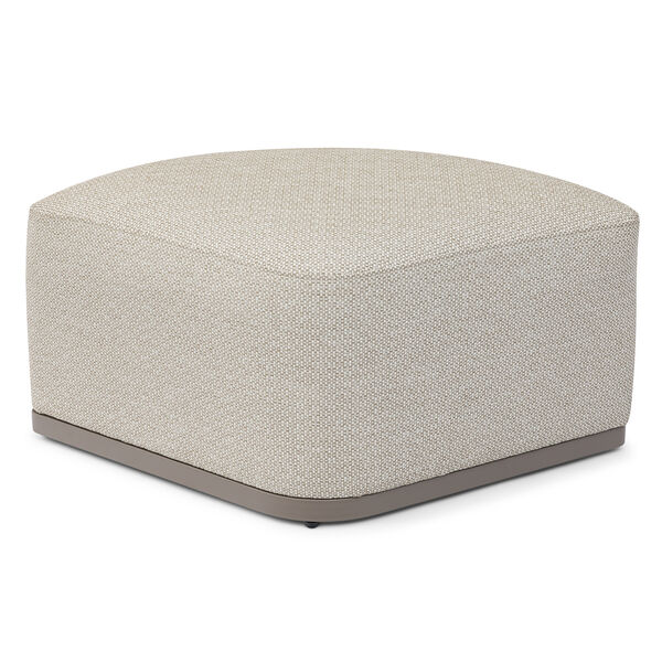 Maze Round Coffee Table With x3 Footstools - Latte
