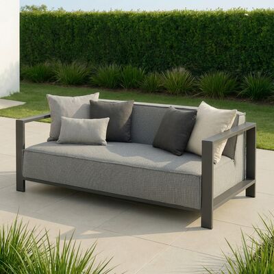 Ibiza 2 Seat Sofa / Zinc Grey