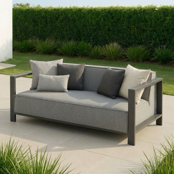 Ibiza 2 Seat Sofa / Zinc Grey