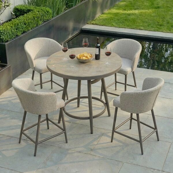 Zen 4 Seat Small Bar Set - Latte