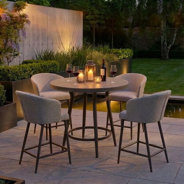 Zen 4 Seat Small Bar Set - Latte