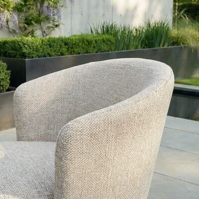 Fabric Zen Small Bar Stool - Latte