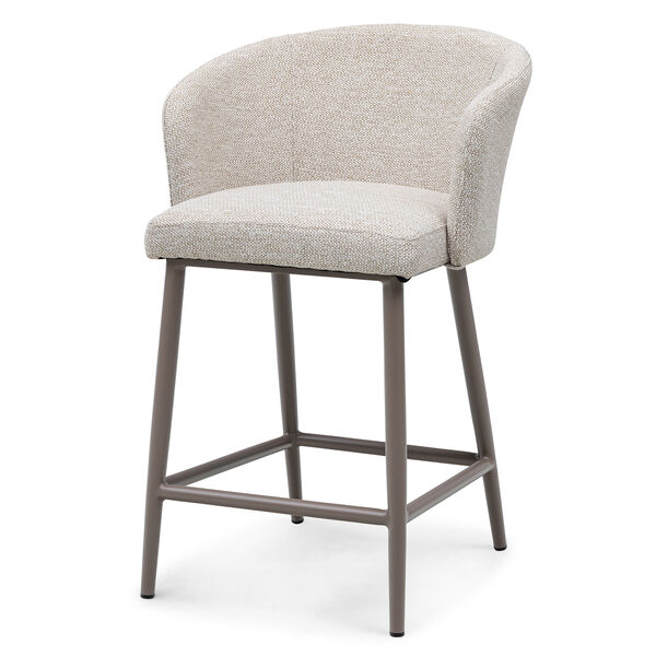 Fabric Zen Small Bar Stool - Latte