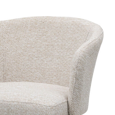 Fabric Zen Small Bar Stool - Latte