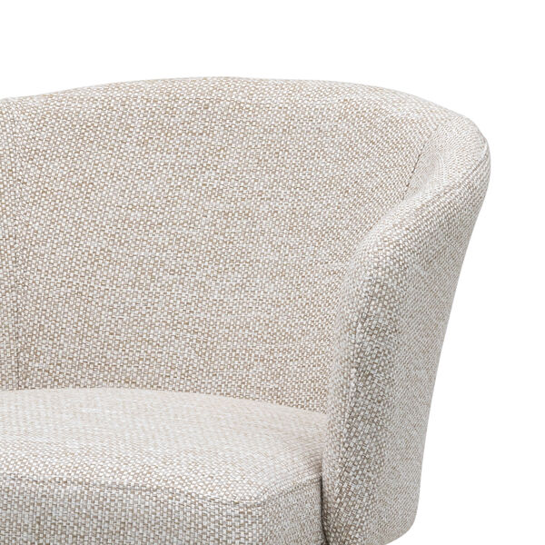 Fabric Zen Small Bar Stool - Latte