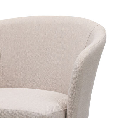 Fabric Zen Small Bar Stool - Oatmeal