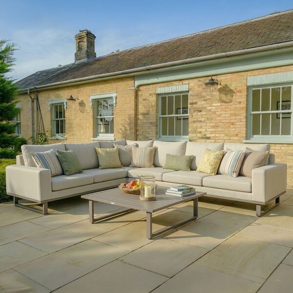 Ethos Large Corner Sofa Group - Latte