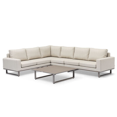 Ethos Large Corner Sofa Group - Latte