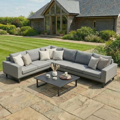 Ethos Large Corner Sofa Group - Zinc Grey
