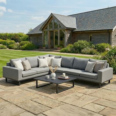 Ethos Large Corner Sofa Group - Zinc Grey