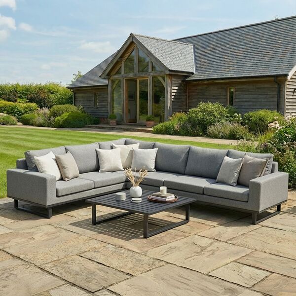 Ethos Large Corner Sofa Group - Zinc Grey