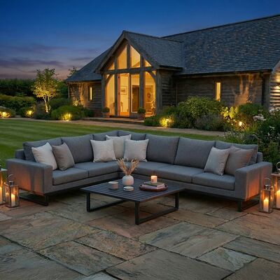 Ethos Large Corner Sofa Group - Zinc Grey