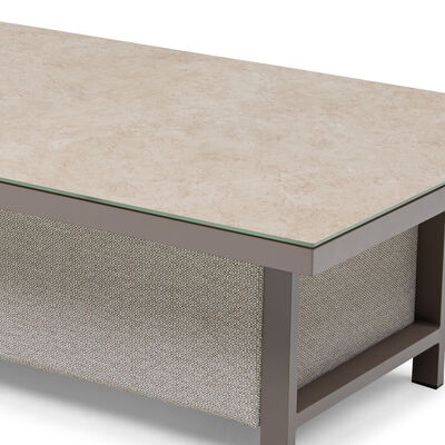 Pulse Rectangular Corner Dining Set with Rising Table - Latte