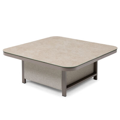 Pulse Deluxe Square Corner Dining Set with Rising Table - Latte