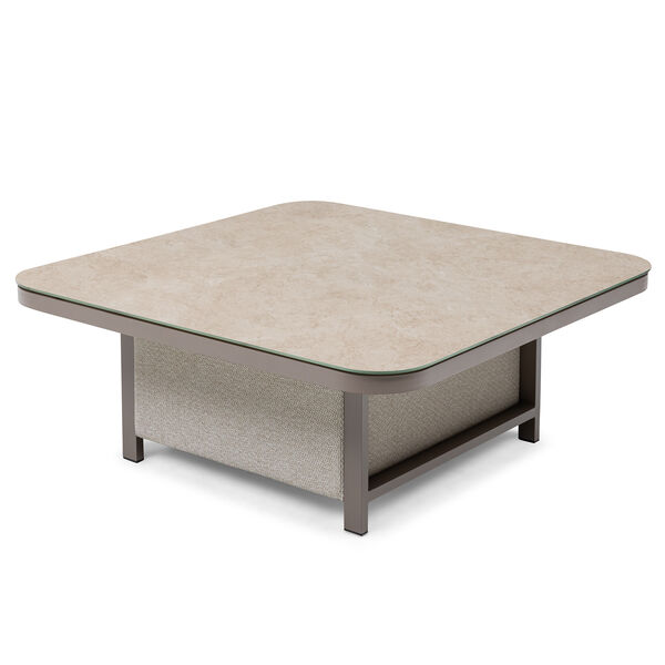 Pulse Deluxe Square Corner Dining Set with Rising Table - Latte