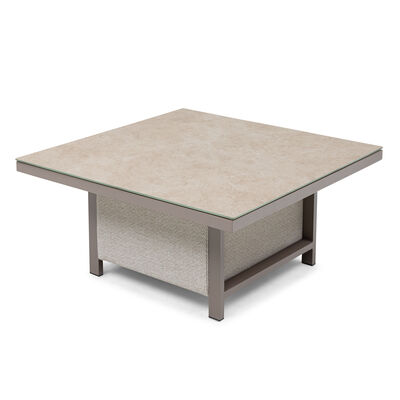 Pulse Square Corner Dining Set with Rising Table - Latte