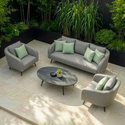 Ambition 3 Seat Sofa Set - Zinc Grey