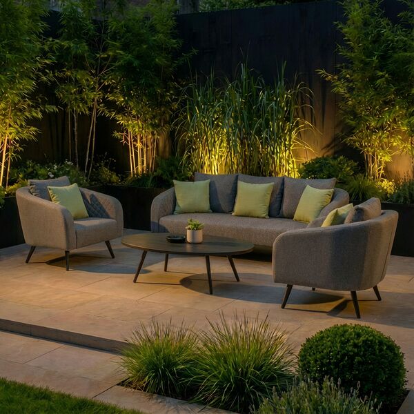 Ambition 3 Seat Sofa Set - Zinc Grey