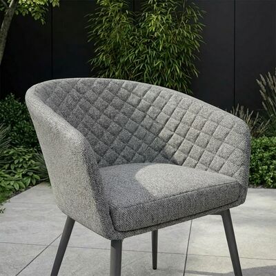 Ambition 8 Seat Oval Dining Set - Zinc Grey