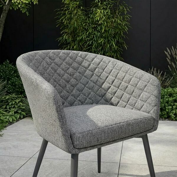 Ambition 8 Seat Oval Dining Set - Zinc Grey
