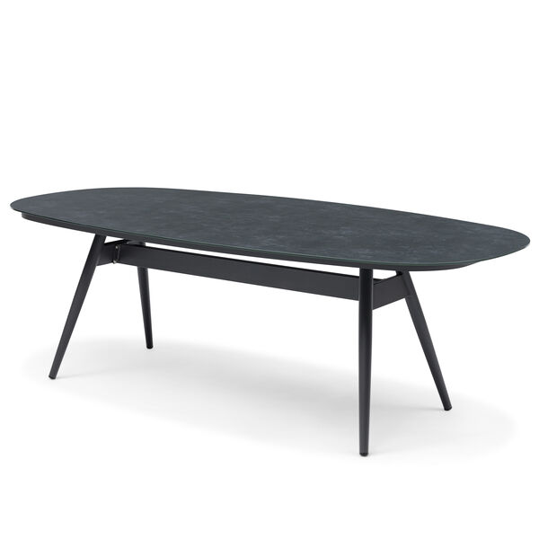 Ambition 8 Seat Oval Dining Set - Zinc Grey
