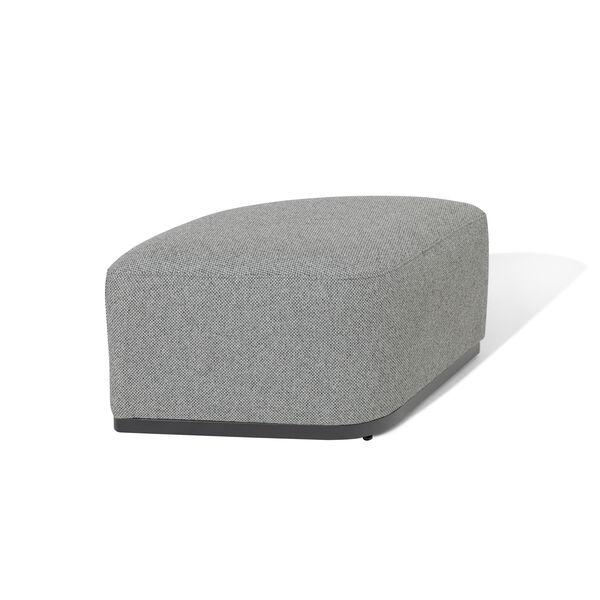 Maze Round Coffee Table With x3 Footstools - Zinc Grey