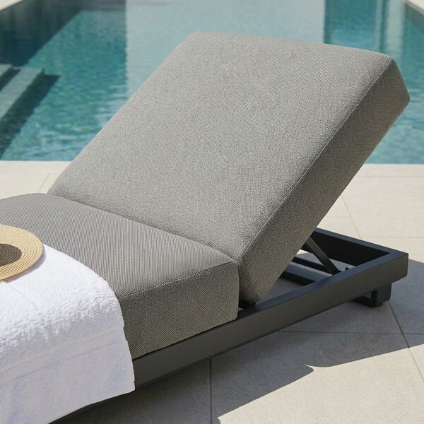 Ibiza Sunlounger - Zinc Grey