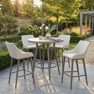 Regal 4 Seat Round Bar Set - Latte