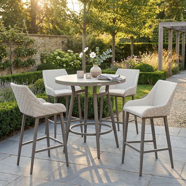 Regal 4 Seat Round Bar Set - Latte