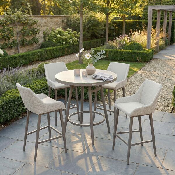 Regal 4 Seat Round Bar Set - Latte