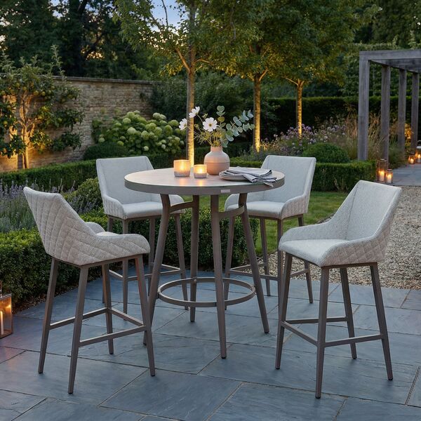 Regal 4 Seat Round Bar Set - Latte