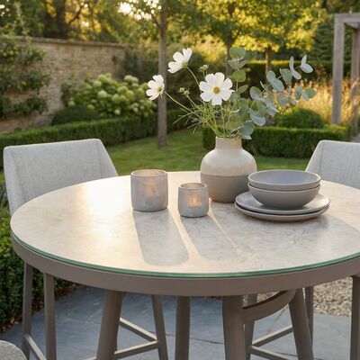 Regal 4 Seat Round Bar Set - Latte