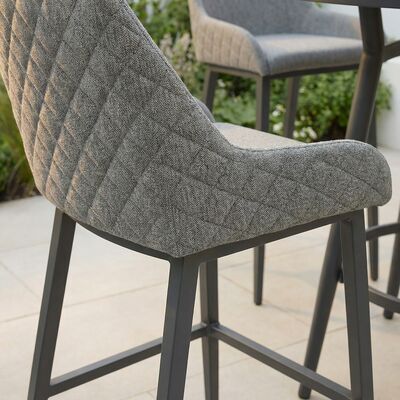 Regal 4 Seat Round Bar Set - Zinc Grey
