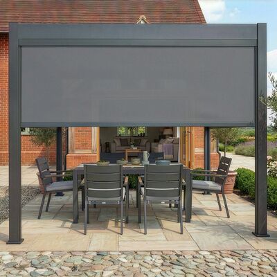 Jupiter Pergola - Zip Blind For 3m Side