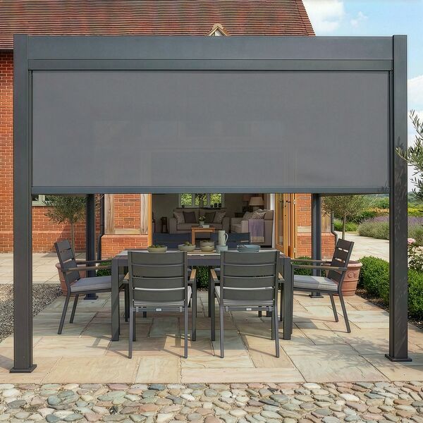 Jupiter Pergola - Zip Blind For 3m Side