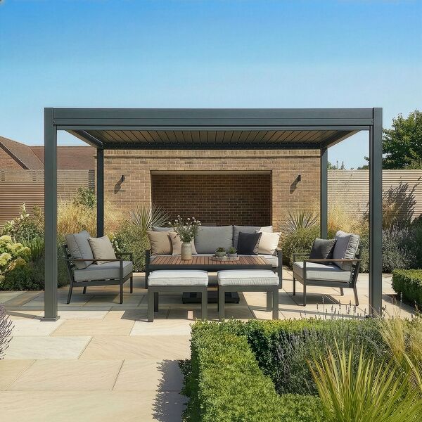 Jupiter Pergola - Zip Blind For 4m Side